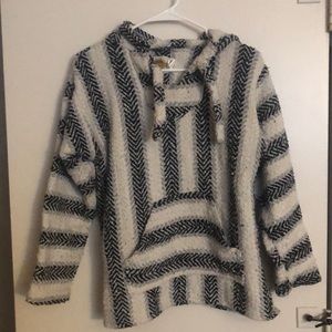 Black and White Drug Rug / Poncho